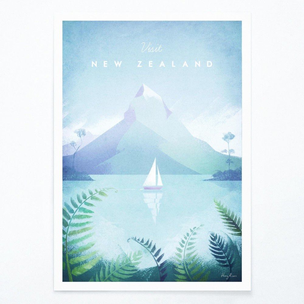 Plakát Travelposter New Zealand, 30 x 40 cm - Bonami.cz