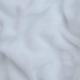 Bílé mikroplyšové prostěradlo My House, 180 x 200 cm
