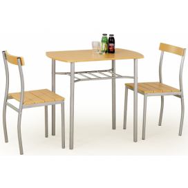 Halmar Jídelní sestava Lance, stůl + 2 židle, wenge
