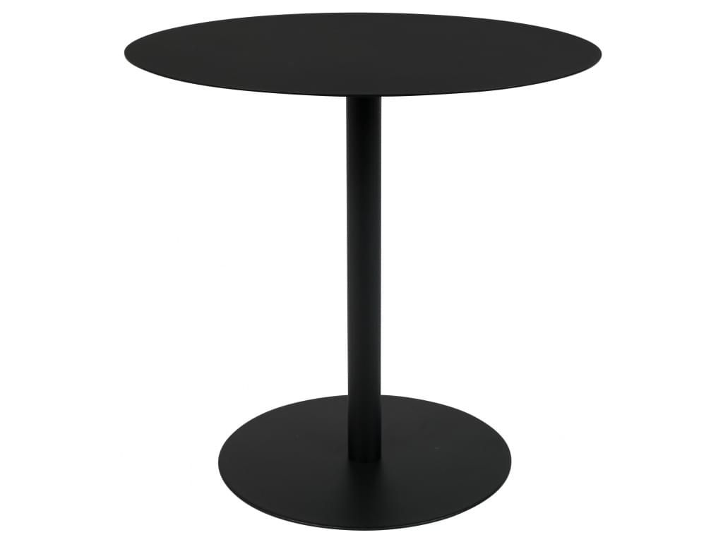 Černý kovový odkládací stolek ZUIVER SNOW ROUND 35 cm - Designovynabytek.cz