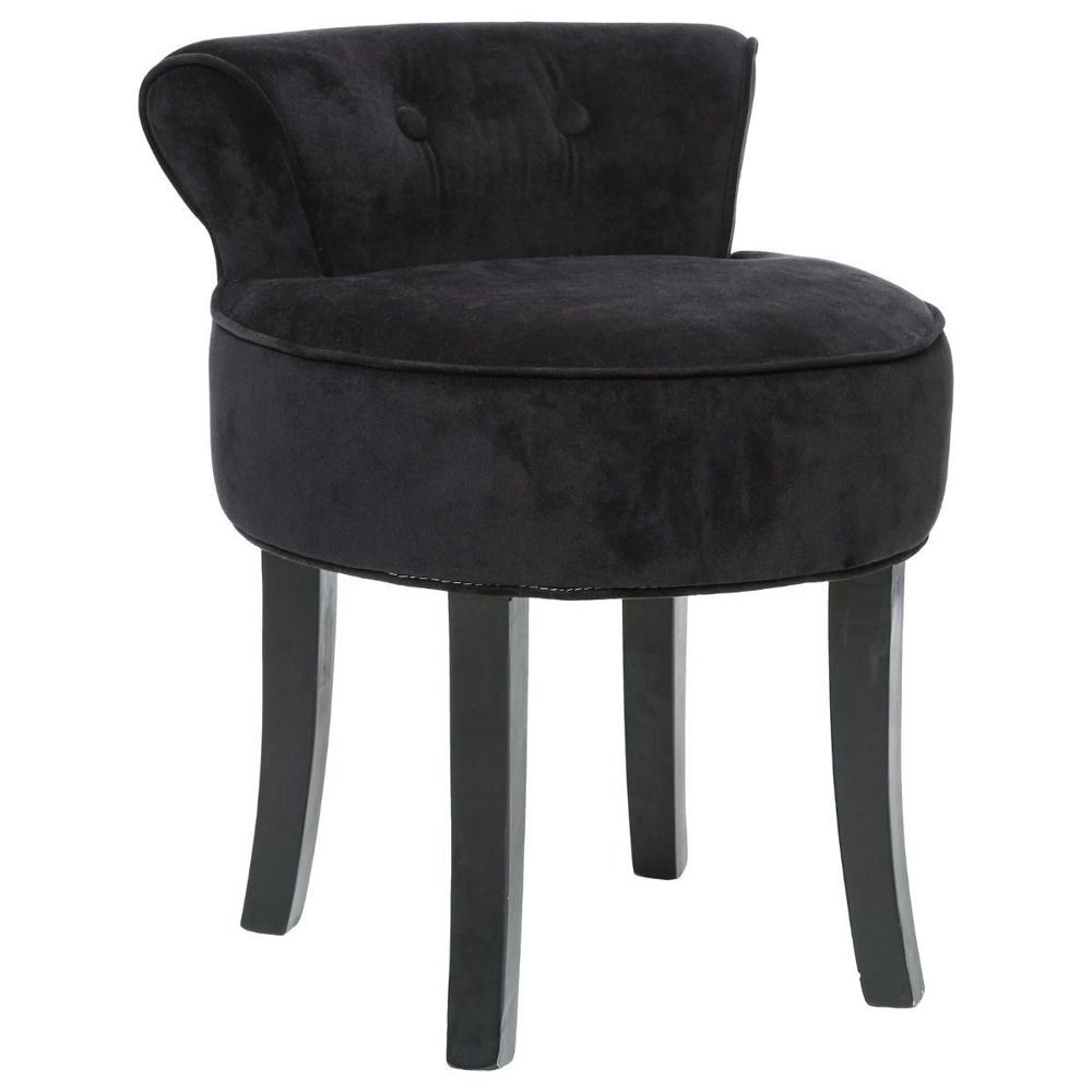 Atmosphera Židle, taburet, stolička, stolička s opěradlem, barva černá - EMAKO.CZ s.r.o.