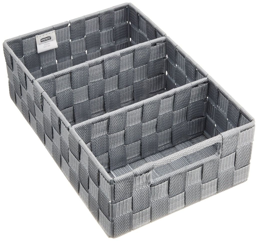 Box na drobnosti  ADRIA GREY, organizér, vysoce kvalitní kontejner, šedá barva, WENKO - Bonami.cz