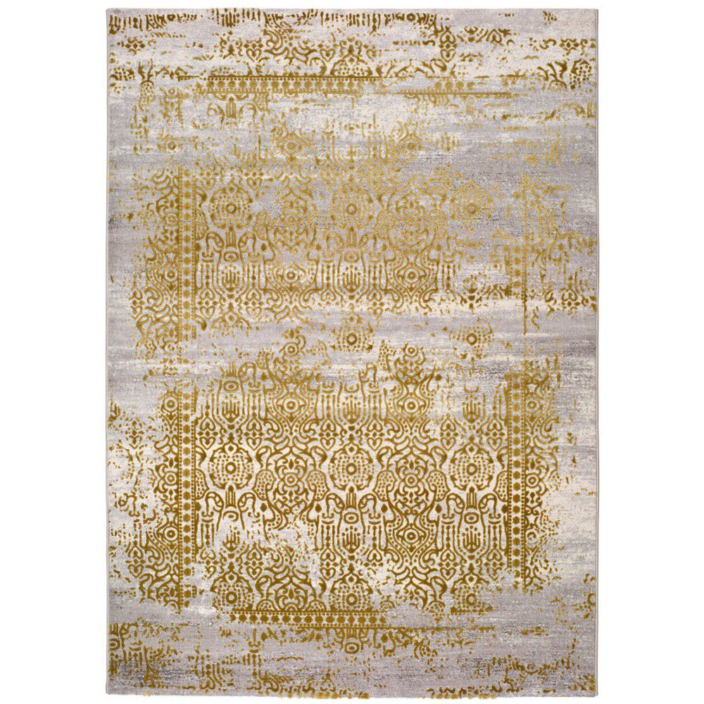 Šedo-zlatý koberec Universal Arabela Gold, 140 x 200 cm - Bonami.cz