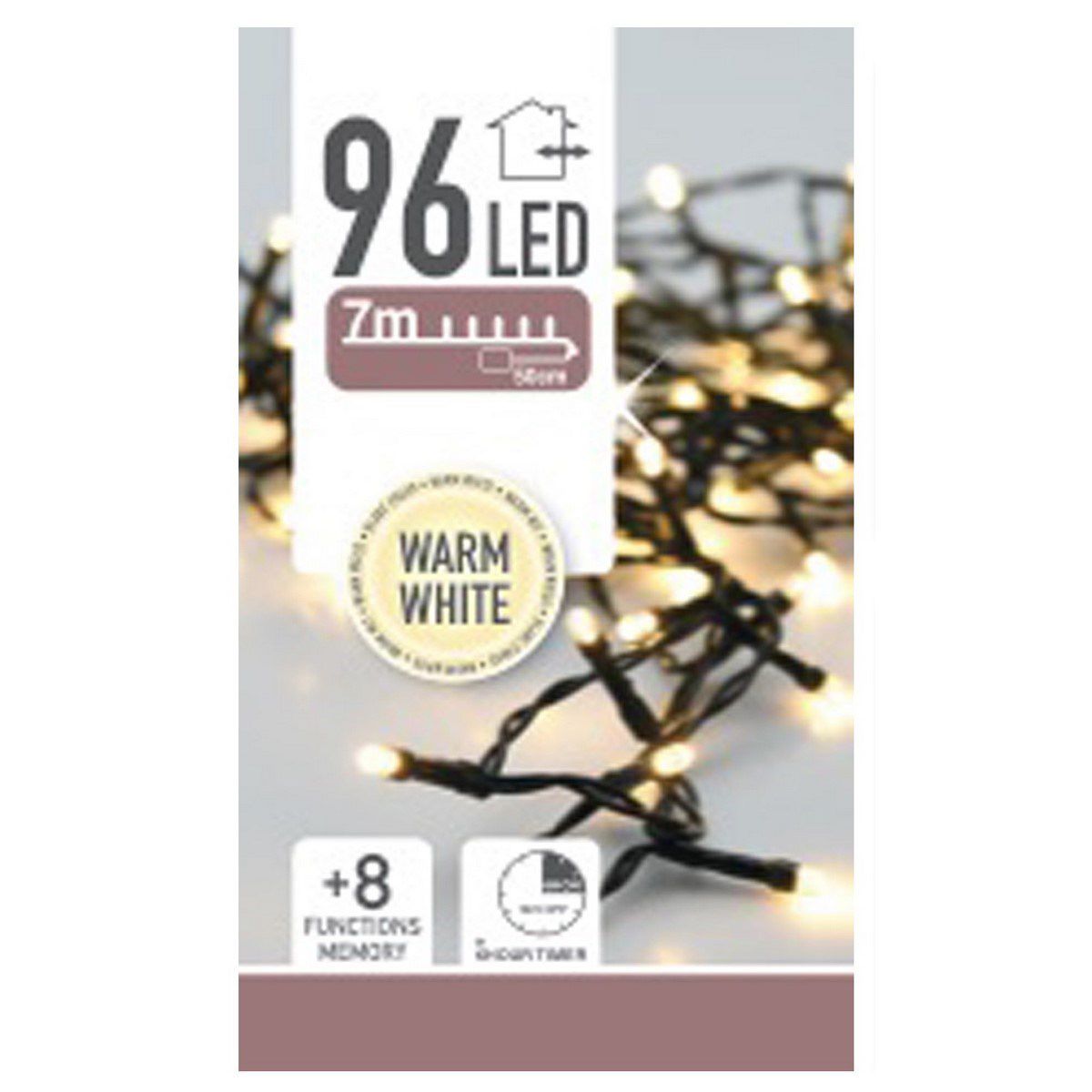 Světelný řetěz Twinkle teplá bílá, 96 LED - 4home.cz