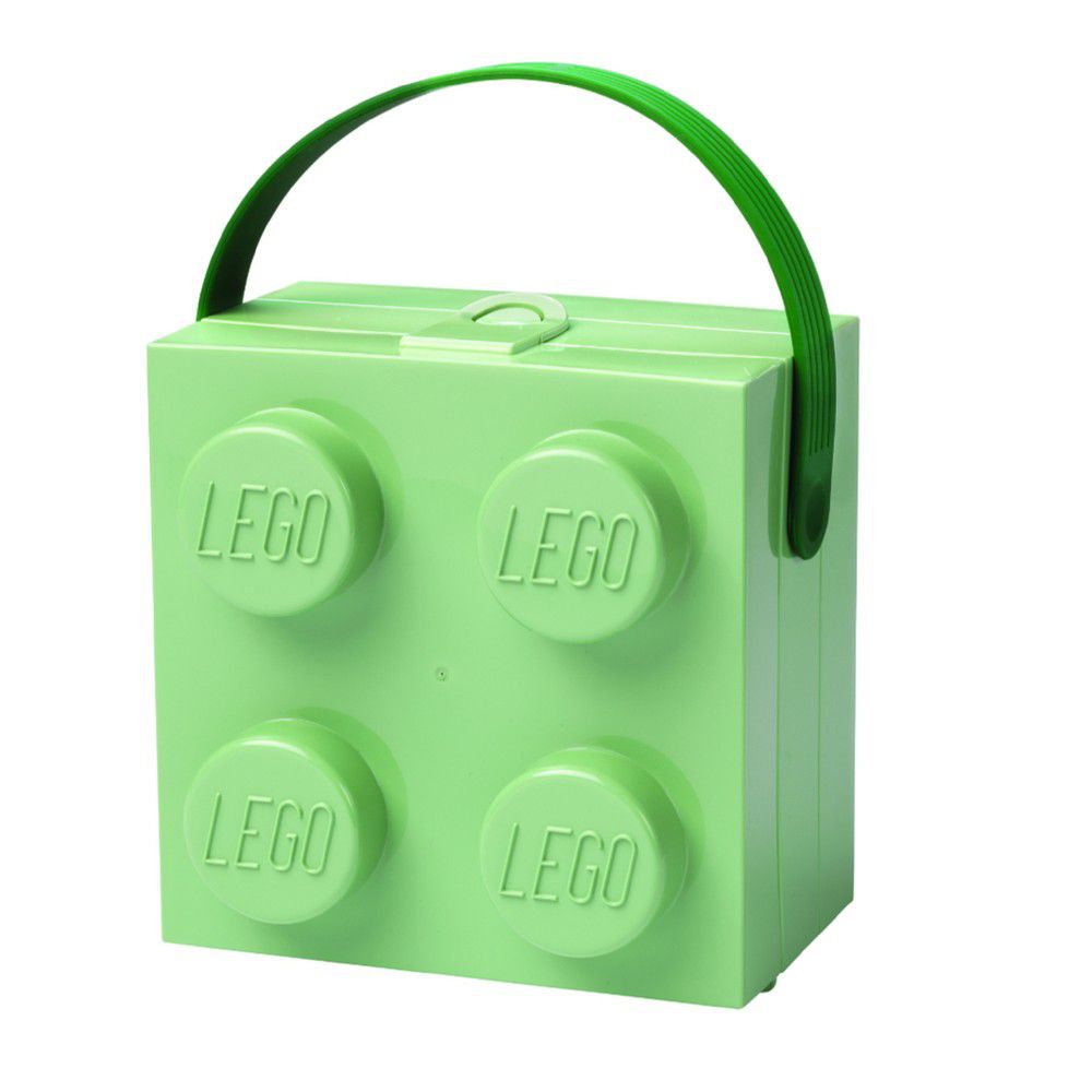 Světle zelený úložný box s rukojetí LEGO® - Bonami.cz