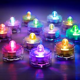 Weltbild LED čajové svíčky barevné, 12 ks