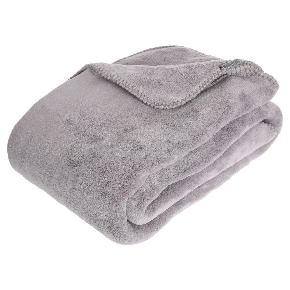 Atmosphera Deka z polyesteru v šedé barvě, teplá deka, 180 x 230 cm - EMAKO.CZ s.r.o.