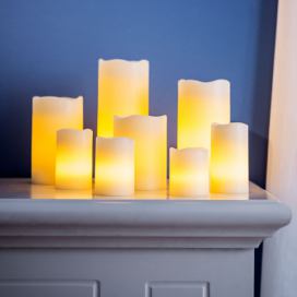Weltbild LED skutečné voskové svíčky, krémové, sada 8 ks