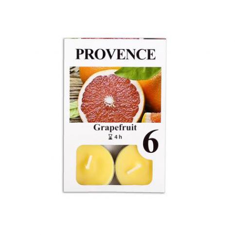 Čajová svíčka Provence 6ks grapefruit Kitos.cz