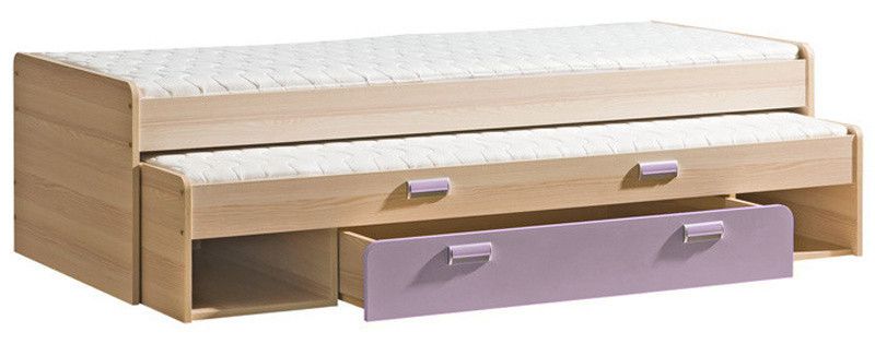 Casarredo LIMO L16 výsuvná postel s úl. prostorem fialová - ATAN Nábytek