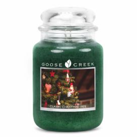 Vonná svíčka ve skleněné dóze Goose Creek Vánoční stromek, 150 hodin hoření Bonami.cz