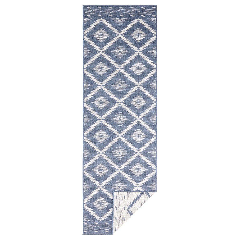 Modro-krémový venkovní koberec NORTHRUGS Malibu, 350 x 80 cm - Bonami.cz