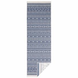 Modro-krémový venkovní koberec NORTHRUGS Kuba, 150 x 80 cm