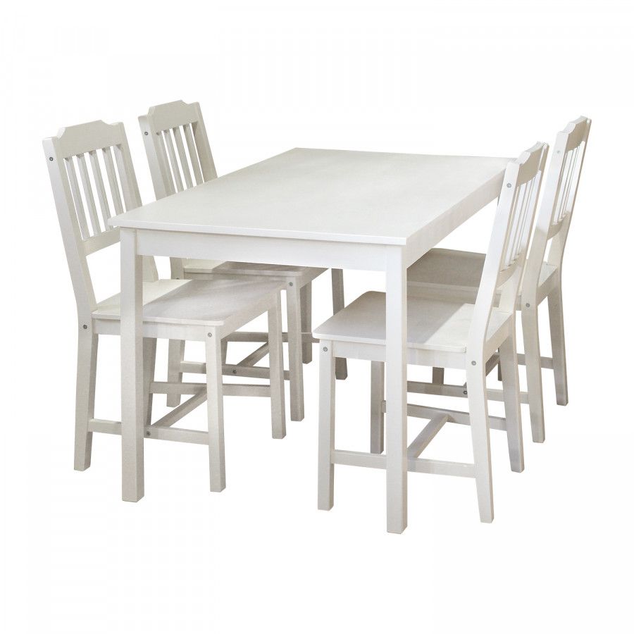 Idea Stůl + 4 židle 8849 bílý lak - ATAN Nábytek