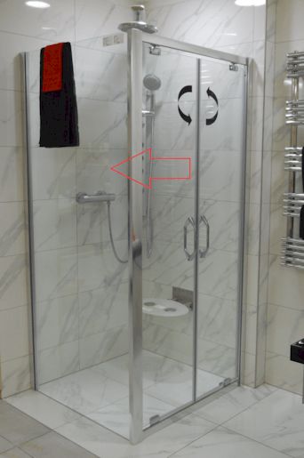 Boční zástěna ke sprchovým dveřím 90 cm Huppe Next 140505.069.322 - Siko - koupelny - kuchyně