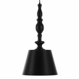 Černá závěsná lampa FLUVIA