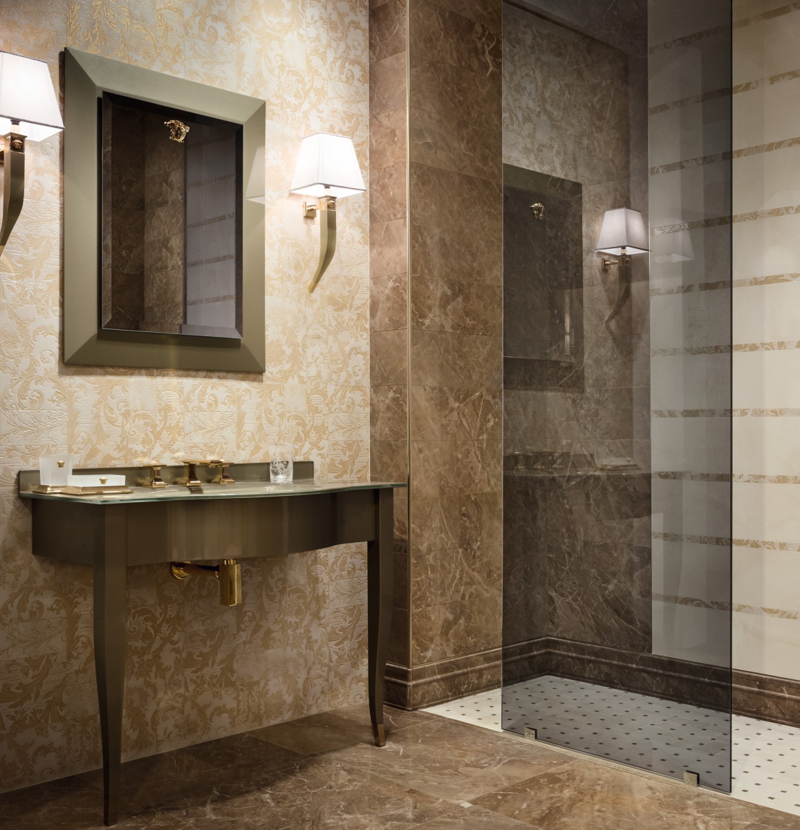 Detail luxusní koupelny Marble od Versaceho - M.B.Keramika spol. s r. o.
