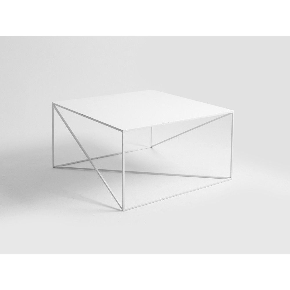 Bílý konferenční stolek CustomForm Memo, 100 x 100 cm - Bonami.cz