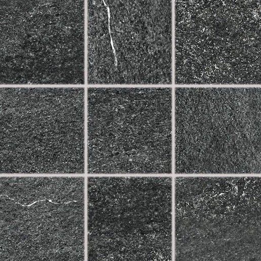 Dlažba Rako Quarzit černá 10x10 cm mat DAR12739.1 (bal.0,910 m2) - Siko - koupelny - kuchyně