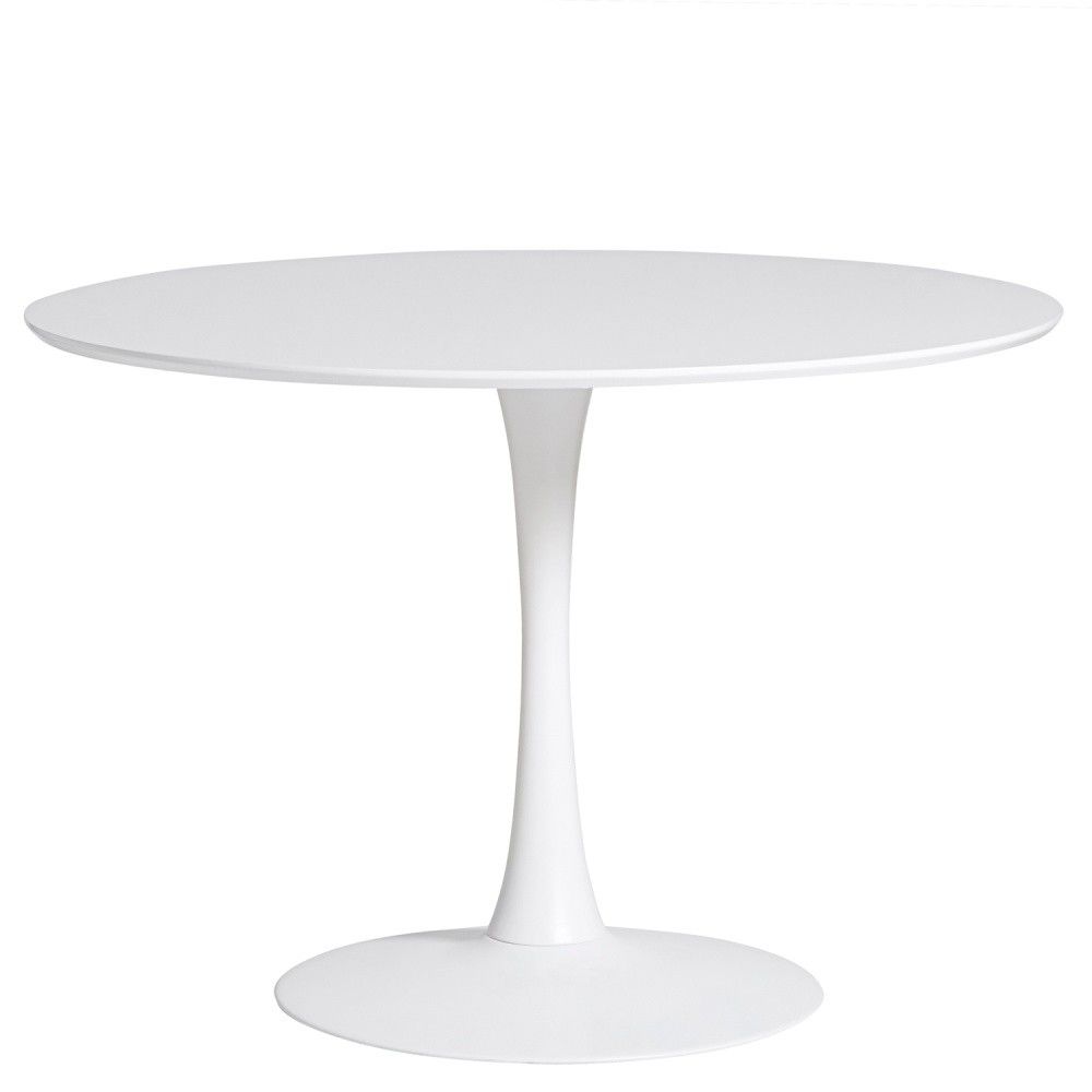 Kulatý bílý jídelní stůl Marckeric Oda, ⌀ 110 cm - Bonami.cz