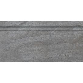 Schodovka Rako Quarzit tmavě šedá 30x60 cm mat DCPSE738.1