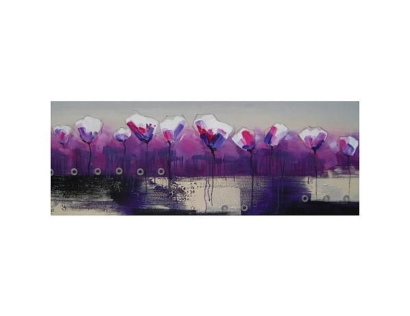 Obraz - Moderní fialové květy - FORLIVING