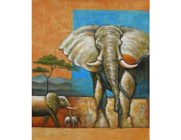 Obraz - Sloni v Africe - FORLIVING