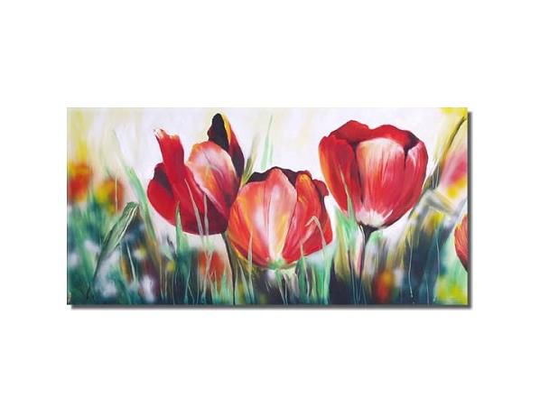 Obraz - Tulipány v trávě - FORLIVING