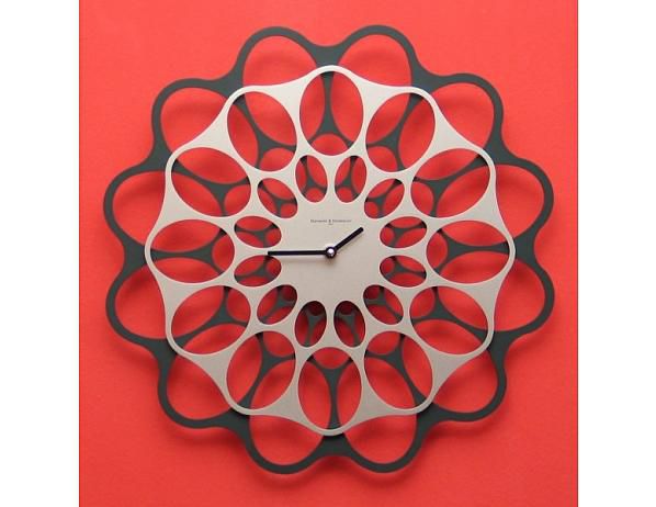 Designové hodiny Diamantini&Domeniconi antracit/aluminium 40cm - FORLIVING