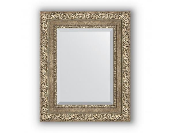 Zrcadlo v rámu, ornament antické stříbro - FORLIVING