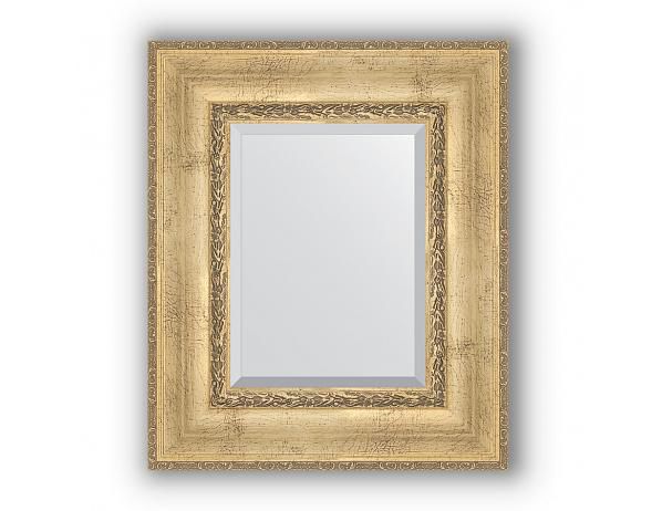 Zrcadlo v rámu, patinovaný stříbrný ornament 120 mm - FORLIVING