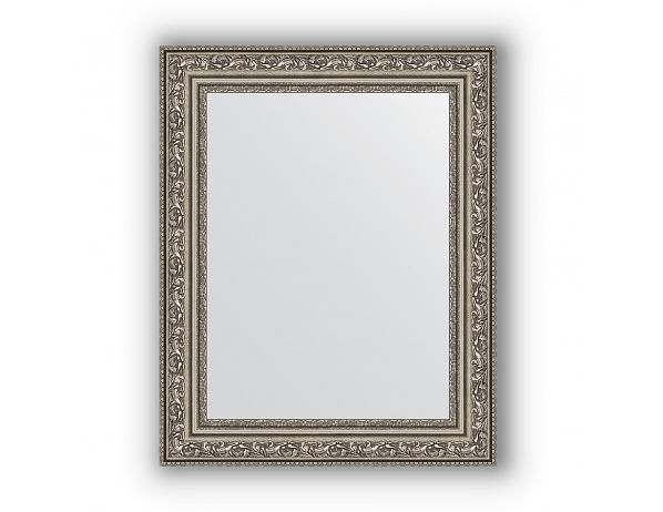 Zrcadlo v rámu, patinovaný stříbrný ornament 56 mm - FORLIVING