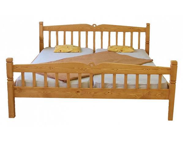 Dřevěná postel Classic dvoulůžková - FORLIVING