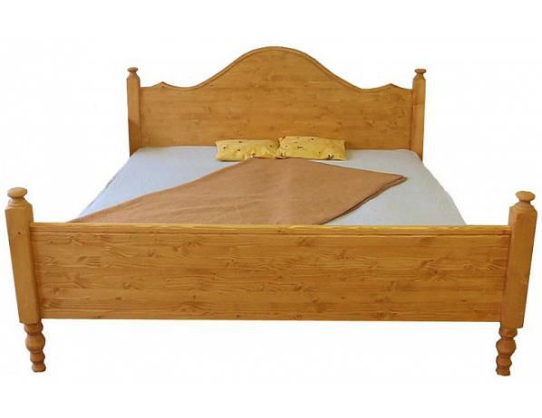 Dřevěná postel Rustical dvoulůžková - FORLIVING