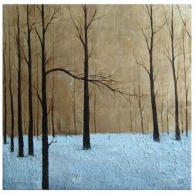 Obraz - Les v zimě