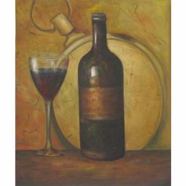 Obraz - Zátiší s červeným vínem
