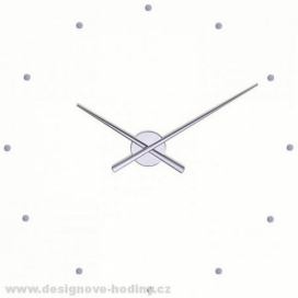 Designové nástěnné hodiny NOMON OJ stříbrné 50cm
