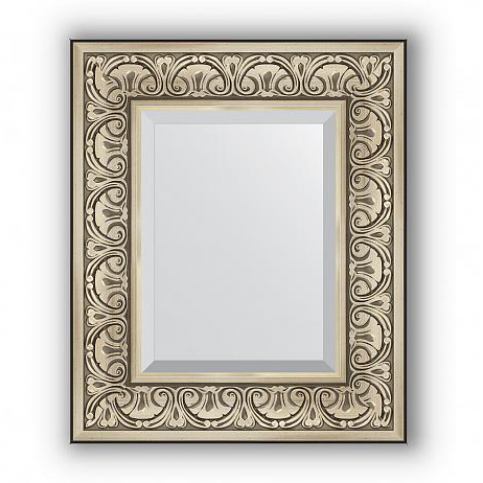Zrcadlo - stříbrný barokní ornament FORLIVING