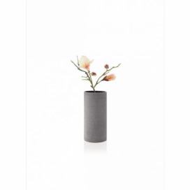Tmavě šedá váza COLUNA L, výška 29 cm