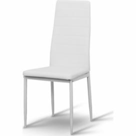 Jídelní židle Coleta nova (bílá ekokůže). Vlastní profesionální přeprava až k Vám domů 772777