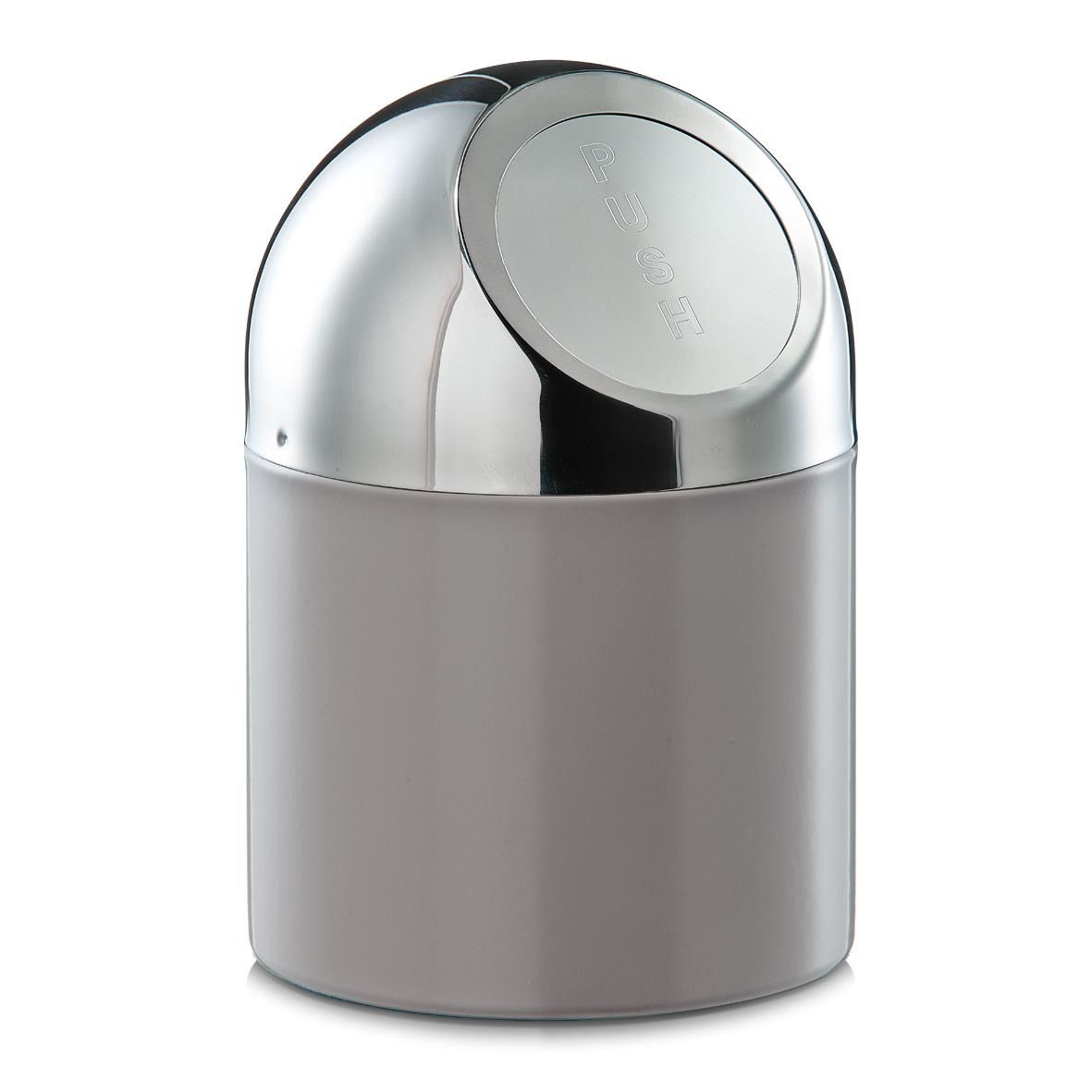 Koupelnový odpadkový koš MINI, 18x12 cm, nerezová ocel, ZELLER - 