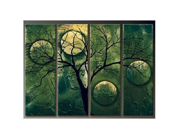 Vícedílné obrazy - Zelený strom - FORLIVING