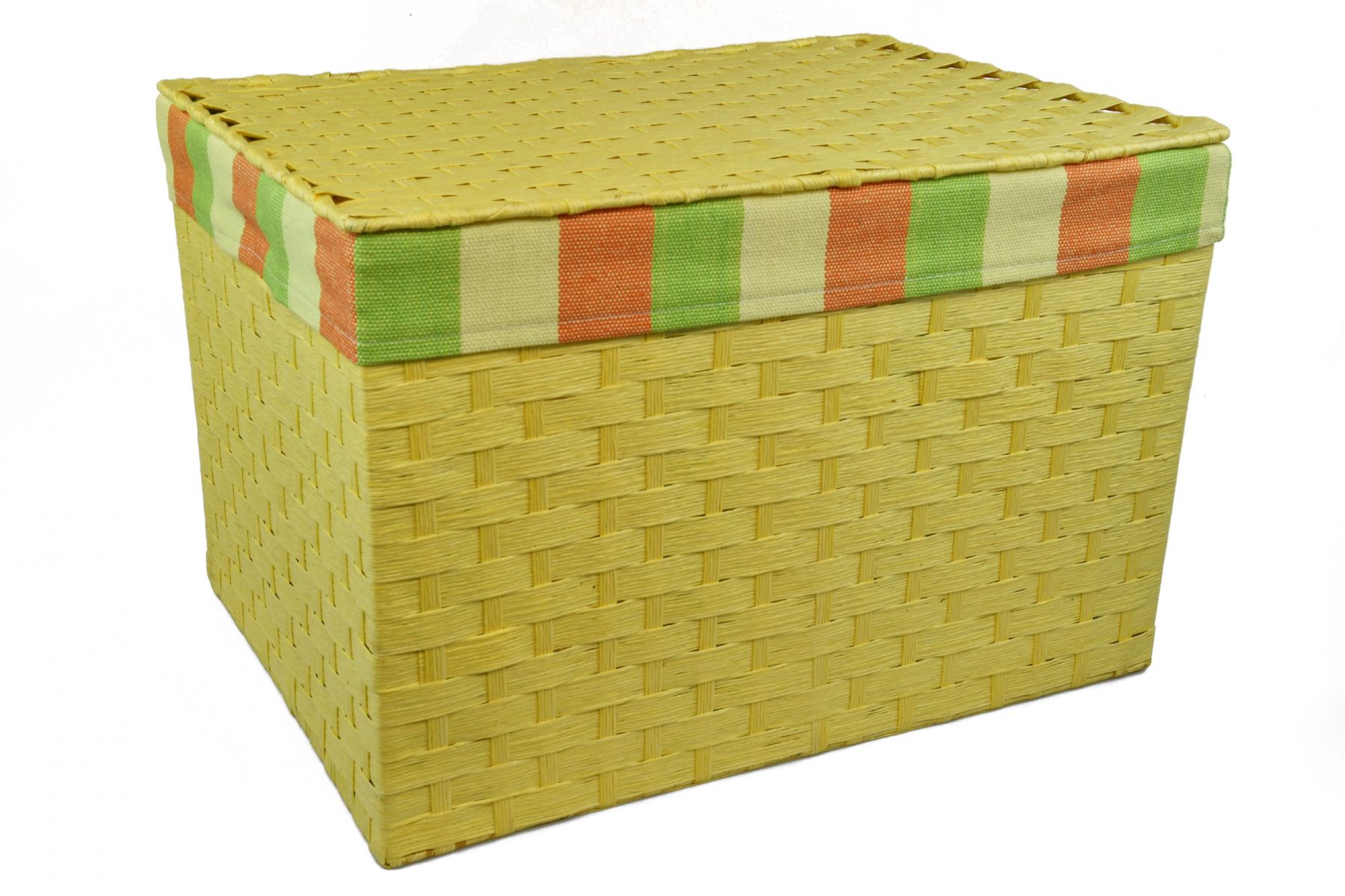 Vingo Úložný box s víkem žlutý Rozměry (cm): 40x29, v. 28 - Vingo