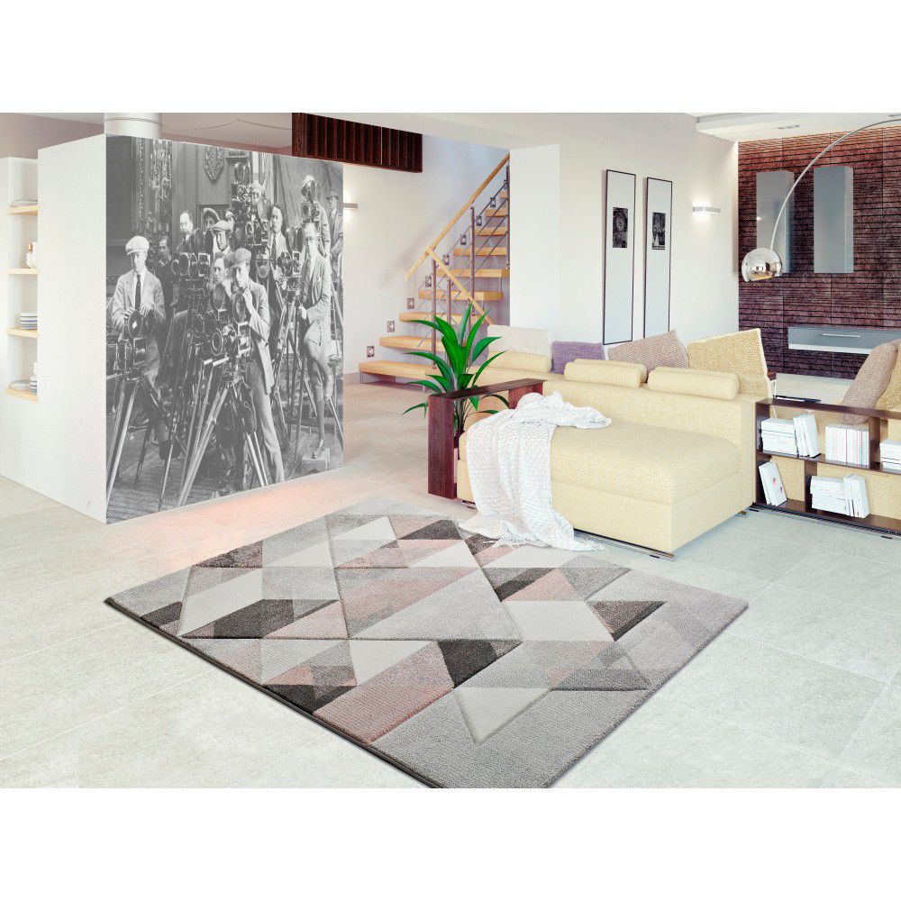 Šedo-růžový koberec Universal Pinky Dugaro, 80 x 150 cm - Bonami.cz