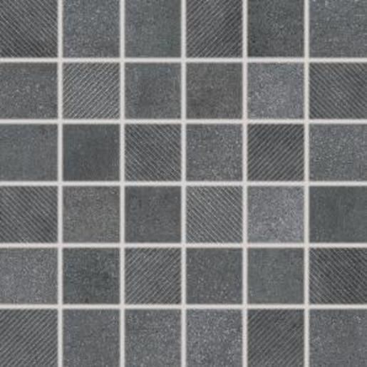 Mozaika Rako Form tmavě šedá 30x30 cm mat DDR05697.1 - Siko - koupelny - kuchyně