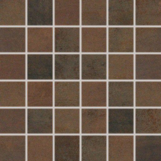 Mozaika Rako Rush tmavě hnědá 30x30 cm pololesk WDM06520.1 - Siko - koupelny - kuchyně