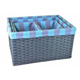 Vingo Úložný box modrý Rozměry (cm): 26x40, v. 23