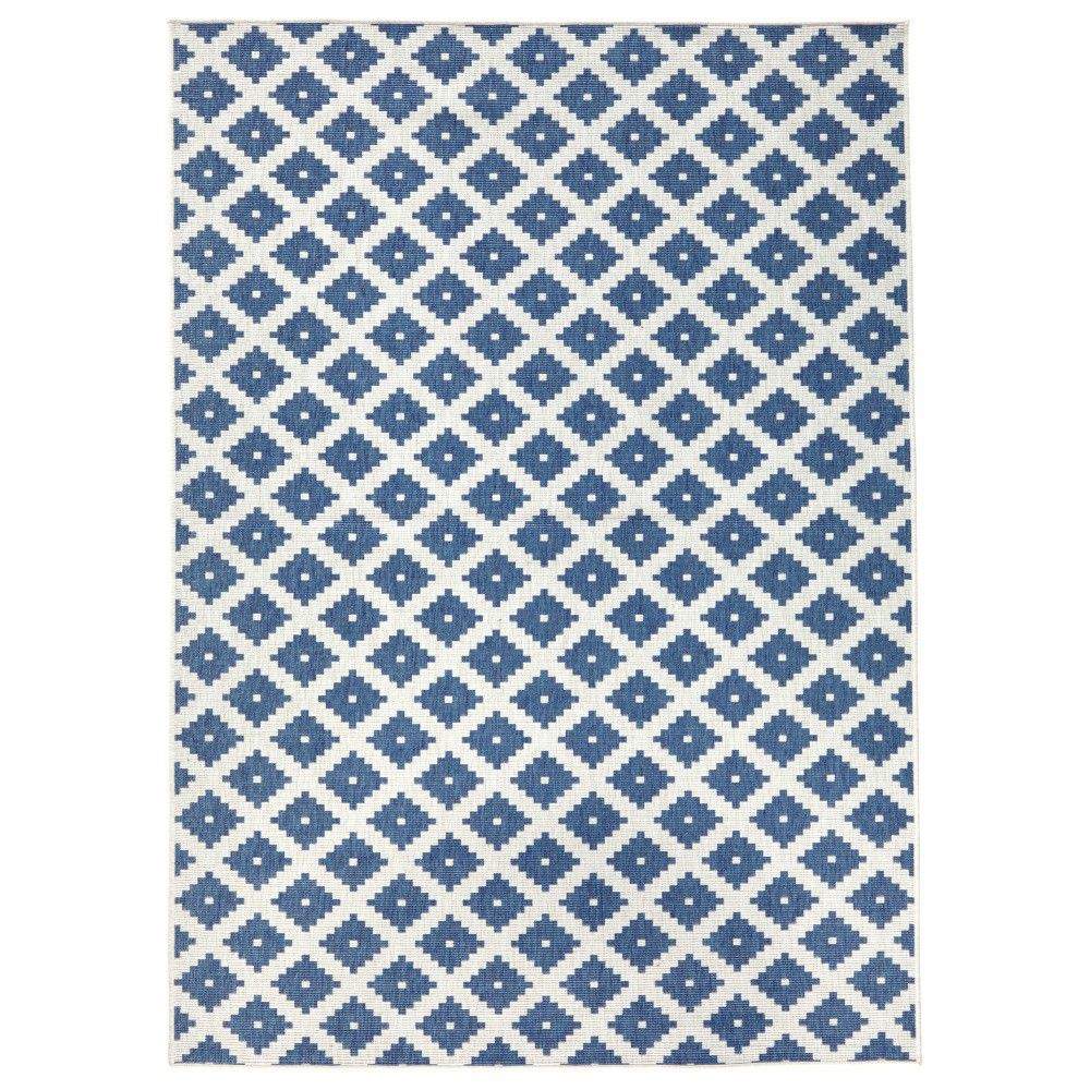 NORTHRUGS - Hanse Home koberce Kusový koberec Twin-Wendeteppiche 103128 blau creme – na ven i na doma - 120x170 cm - Bonami.cz