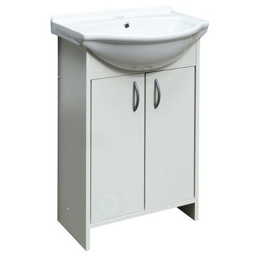 Koupelnová skříňka s umyvadlem Multi Praxis 51,7x41,2 cm bílá SPAMELIA - Siko - koupelny - kuchyně