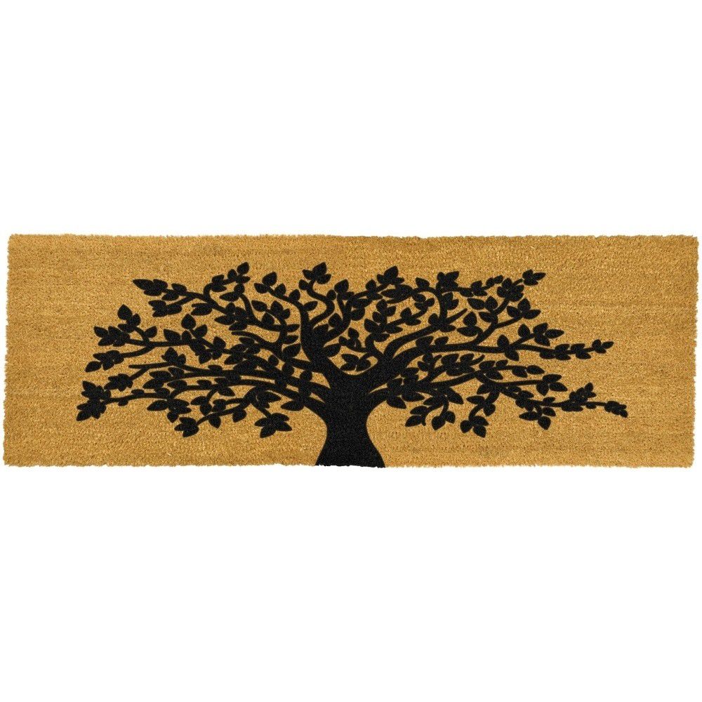 Rohožka z přírodního kokosového vlákna Artsy Doormats Tree Of Life, 120 x 40 cm - Bonami.cz